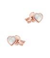 Heart Shaped Silver Stud Earring STS-6738